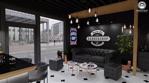 Barbershop design - Moonfield Studio, Designer-Artur Zdun # ...