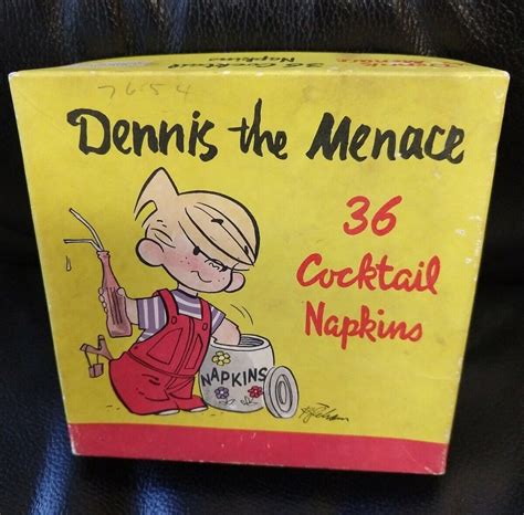 Vintage Dennis the Menace 36 Cocktail Napkins, in box! 1954! Cartoons! | eBay