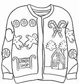 Printable Ugly Sweater Coloring Page  Word Searches sketch template
