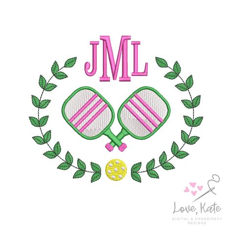 Pickleball Wreath Monogram - Etsy