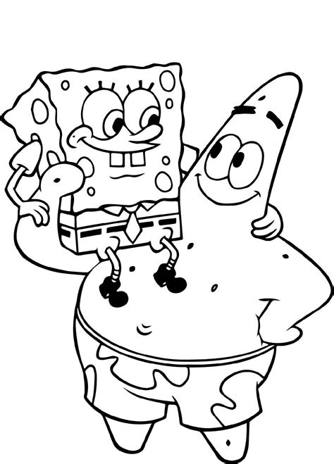 spongebob coloring | Spongebob drawings, Spongebob coloring, Cartoon coloring pages