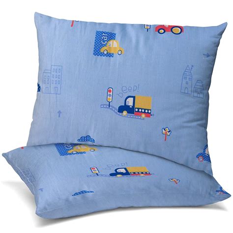 Celeep [2-Pack] Baby Toddler Pillow Set - 13 x 18 Inches Toddler Bedding Small Pillow - Baby ...