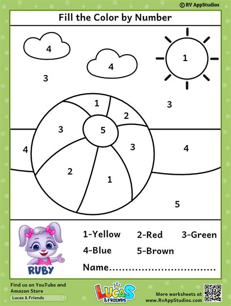 Free Color by Numbers Worksheets and Printables