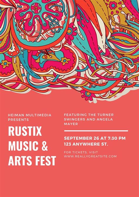 Colorful Illustrated Music Festival Poster in 2021 | Festival posters, Music festival poster ...