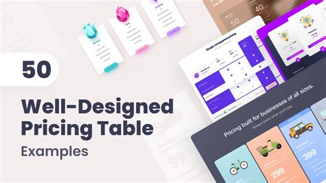 50 Pricing Table Examples with the Perfect Balance Between Commerce and Creativity