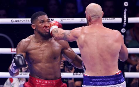 Photos: Anthony Joshua’s knockout victory over Robert Helenius