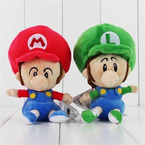 14cm 2 Styles Cute Super Mario luigi Running Mario luigi Mario Star ...