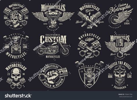 Biker Logos Vector