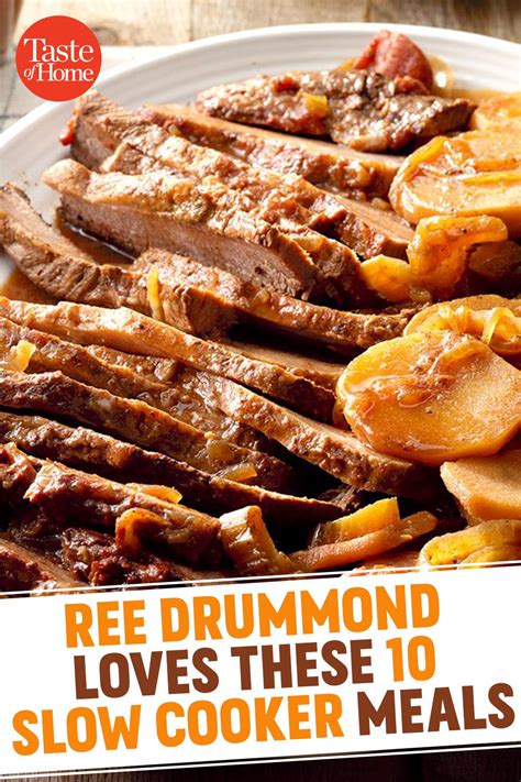 10 Slow Cooker Meals Inspired by Ree Drummond | Crockpot recipes slow ...