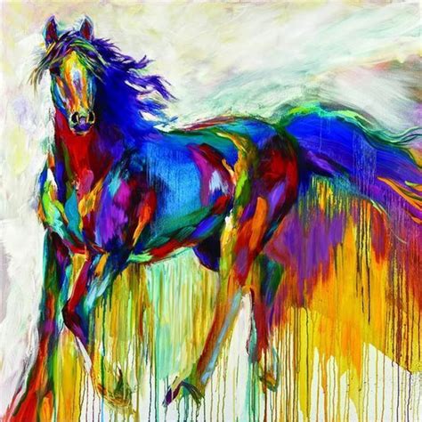 ~ It's a Colorful Life ~ | Horse painting, Abstract horse painting, Abstract horse