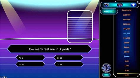 Who Wants To Be A Millionaire Powerpoint Template