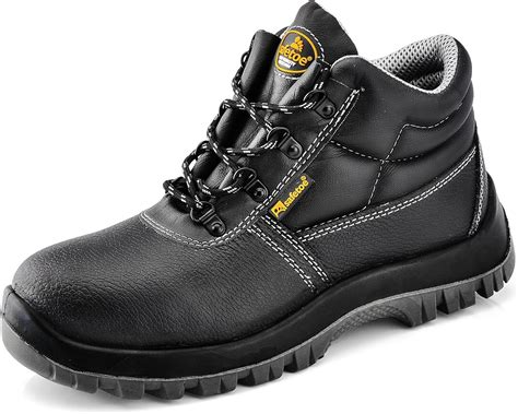 Botas de Seguridad Hombre Trabajo - SAFETOE 8356B Calzados de Trabajo Impermeables Color Negro ...