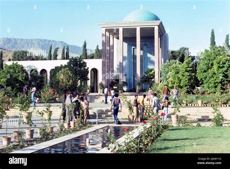 Shiraz Iran 1976 - view of the Tomb of Saadi, a tomb and mausoleum ...