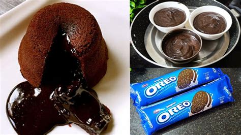 3 Ingredients Oreo Choco Lava Cake Recipe | Oreo Cake | Easy Choco Lava ...