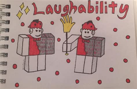 A drawing of Laughability's Roblox avatar! by brandimator on Newgrounds