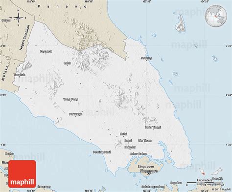 Classic Style Map of Johor