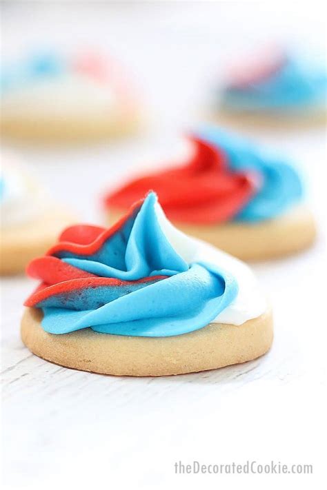 4TH OF JULY COOKIES -- EASY red, white, and blue swirls. VIDEO