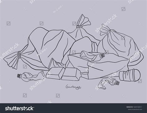 Vector Illustration Trash Pile Garbage Stock Vector (Royalty Free) 1669160311 | Shutterstock