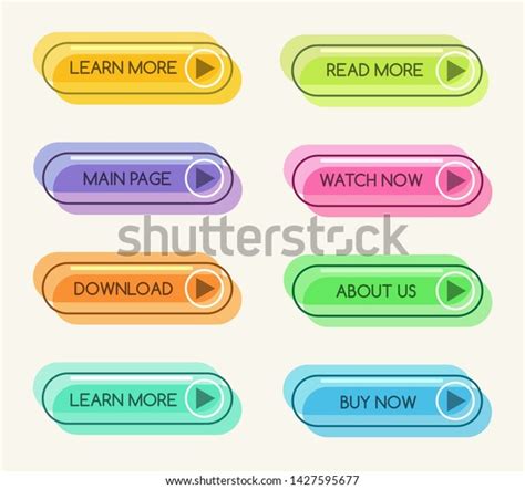 Shop Linear Buttons Design Shopping Button Stock Vector (Royalty Free ...