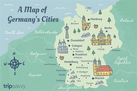 Map Of Germany And Austria With Cities