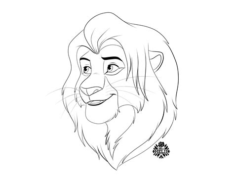 Simba Drawing at GetDrawings | Free download