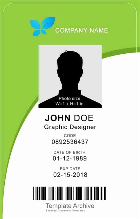 Free Student Id Card Template