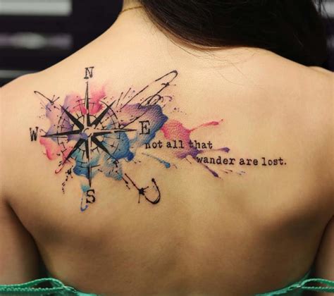 Beautiful Compass Tattoo Design – VitalCute