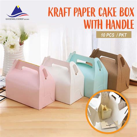 Kraft Paper Cake Box with Handle – Goodwill Everest