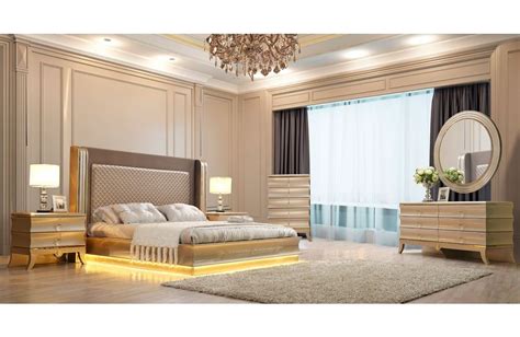 Benedict Luxury Modern Bedroom Collection Master Bedroom Set, King Size Bedroom Sets, Master ...