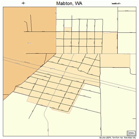 Mabton Washington Street Map 5340980