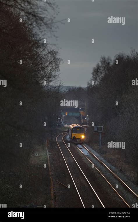 Northern rail class 150 sprinter train departing from Hindley, Lancashire Stock Photo - Alamy