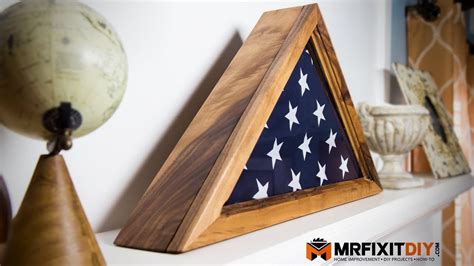 How to Build a Memorial Flag Display Case - YouTube