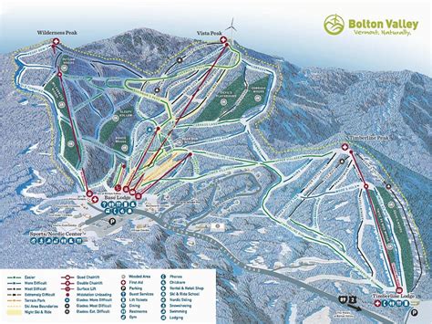 New England Ski Resorts Map