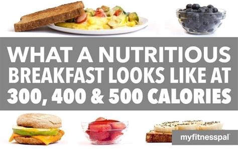 What a Nutritious Breakfast Looks Like at 300, 400 & 500 Calories [Infographic] | Weight Loss ...