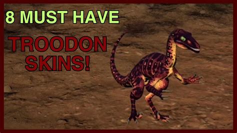 8 MUST HAVE Troodon Skins Update 6.5 (part1) | The Isle Evrima - YouTube