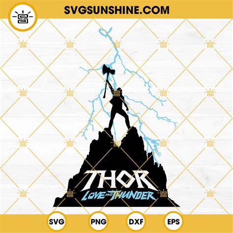 Thor Love And Thunder Logo Clipart PNG Cut Files for Cricut