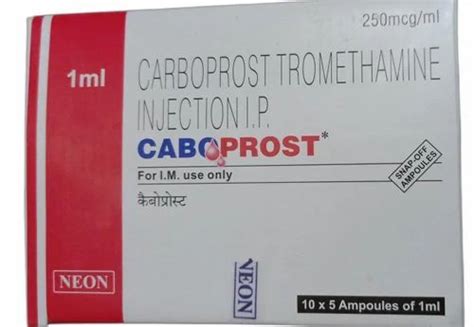 Liquid Allopathic Carboprost Tromethamine Injection IP at Rs 288/piece ...