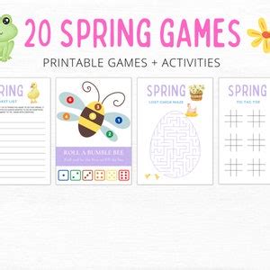 Spring Games Bundle Spring Games Spring Activities - Etsy