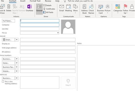 Working with Address Books and Contacts in Outlook 2019