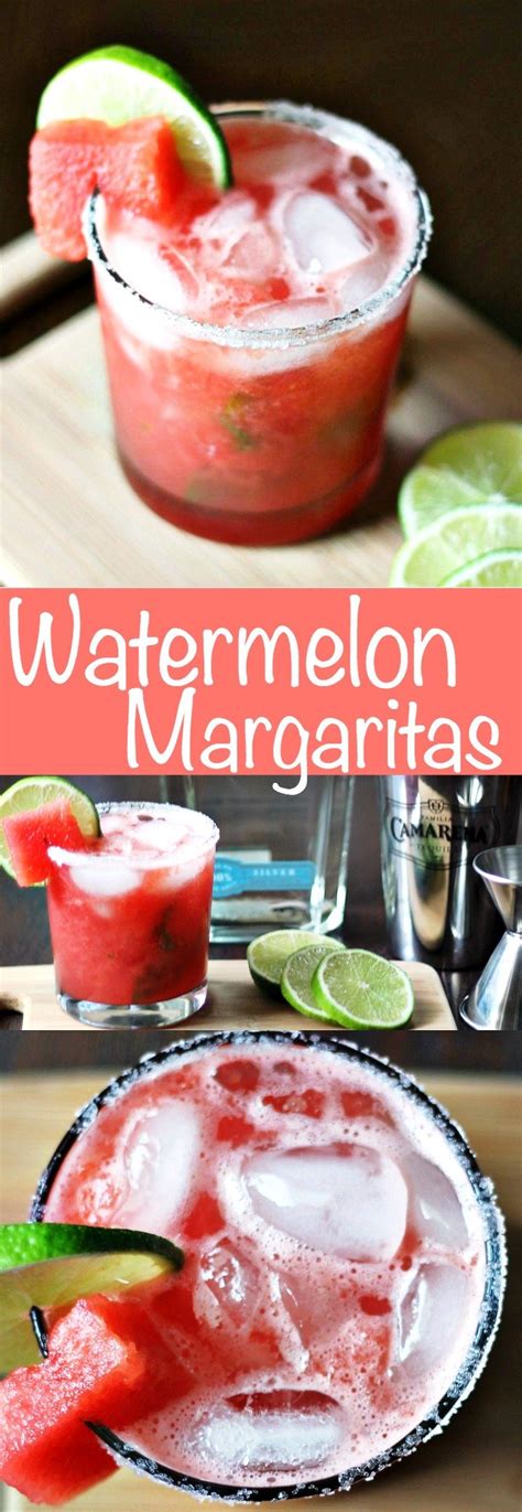 Easy Watermelon Margaritas • Domestic Superhero