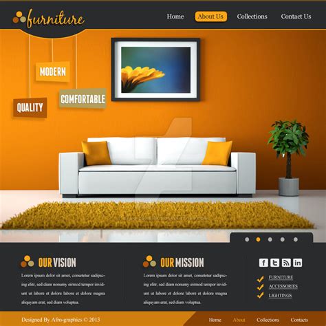 furniture website design by afro-graphics on DeviantArt