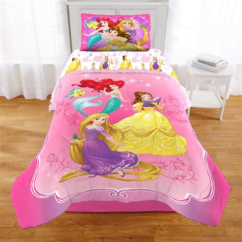 Disney Princess Bedazzling Princess Twin & Full Comforter with Sham, 2 ...