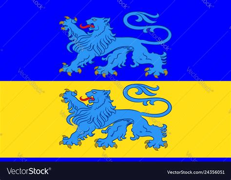 Flag of duchy schleswig in schleswig-holstein Vector Image