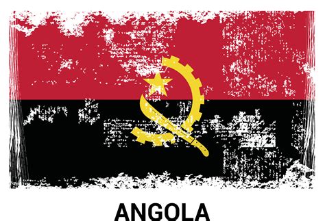 Angola flag design vector 13305037 Vector Art at Vecteezy