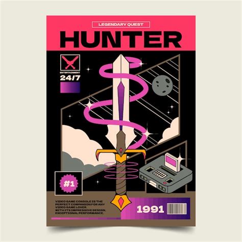 Free Vector | Hand drawn retro gaming poster