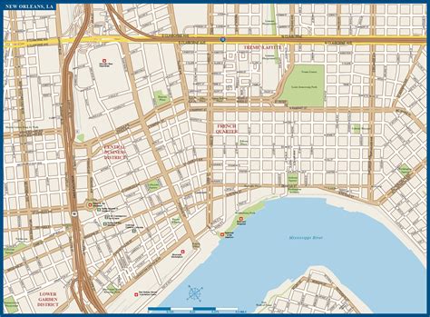 Printable New Orleans Map