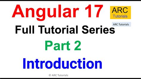 Angular 17 Tutorial #2 - Introduction Angular 17 Tutorial For Beginners - YouTube