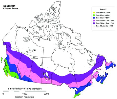 Climate Zone Map Canada