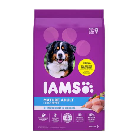 IAMS PROACTIVE HEALTH Mature Adult Large Breed Dry Dog Food Chicken, 15 lb. Bag - Walmart.com ...