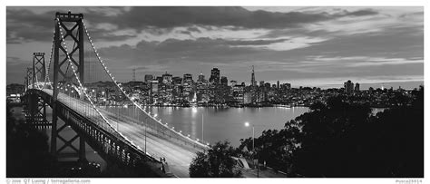 Panoramic Black and White Picture/Photo: San Francisco cityscape and ...